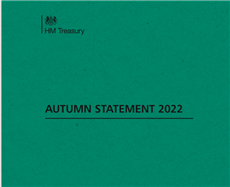 Autumn Statement 2022 Report Cover (Green with HM Treasury logo)