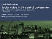 Report cover - social value in central government