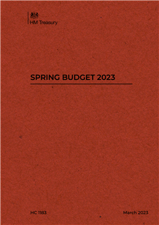 Spring Budget 2023 Report Cover