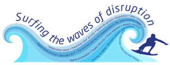 Surfing the Waves of Disruption theme logo 2016